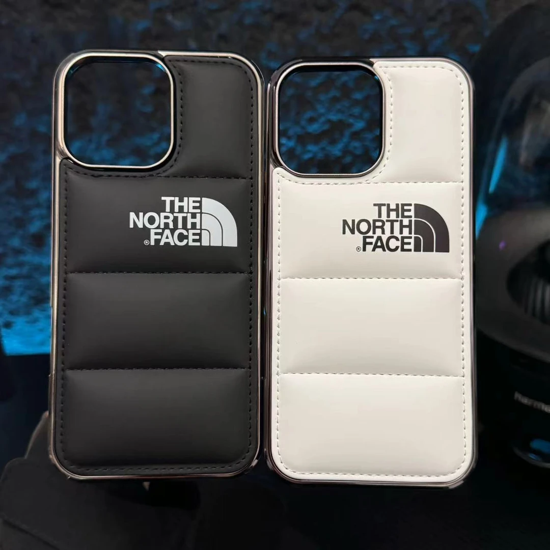 欧美潮牌羽绒棉服壳适用苹果16/15/14/13/12/11手机壳iPhone简约