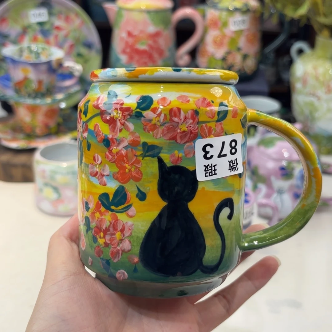 景德镇手绘高温釉下彩陶瓷茶具