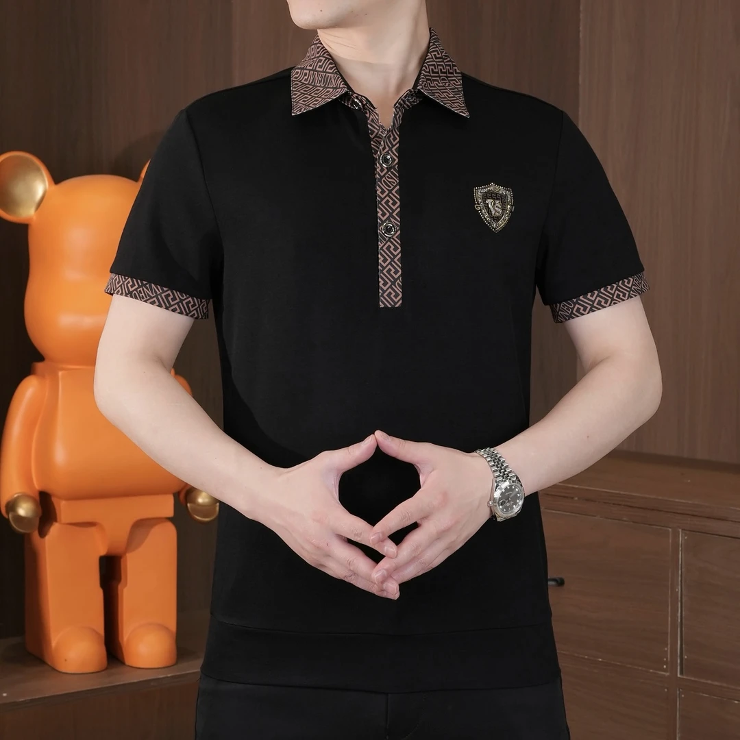 男士翻领POLO衫国风新中式轻奢休闲半袖薄款短袖夏季高品质