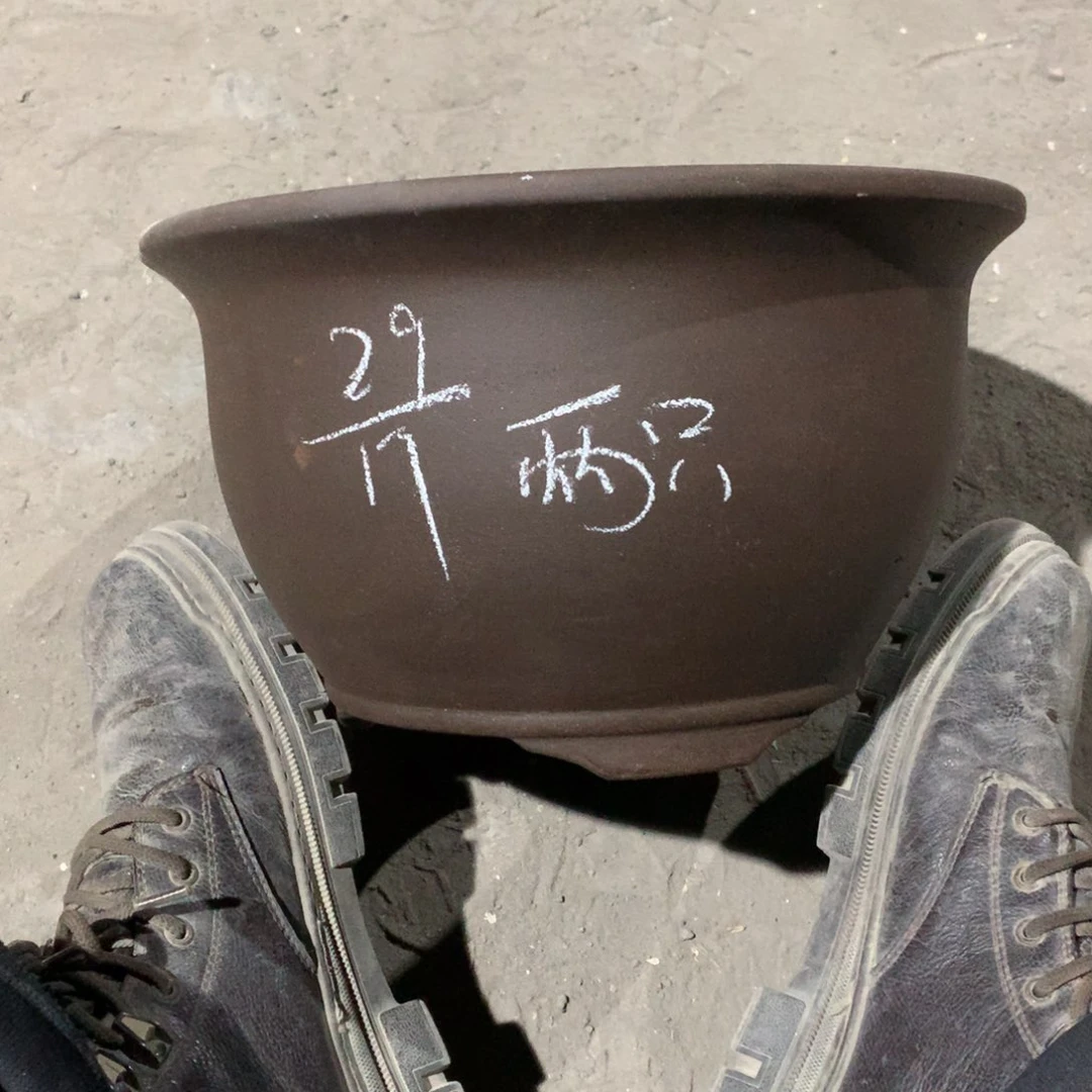 紫砂宜兴紫砂花盆，现货发