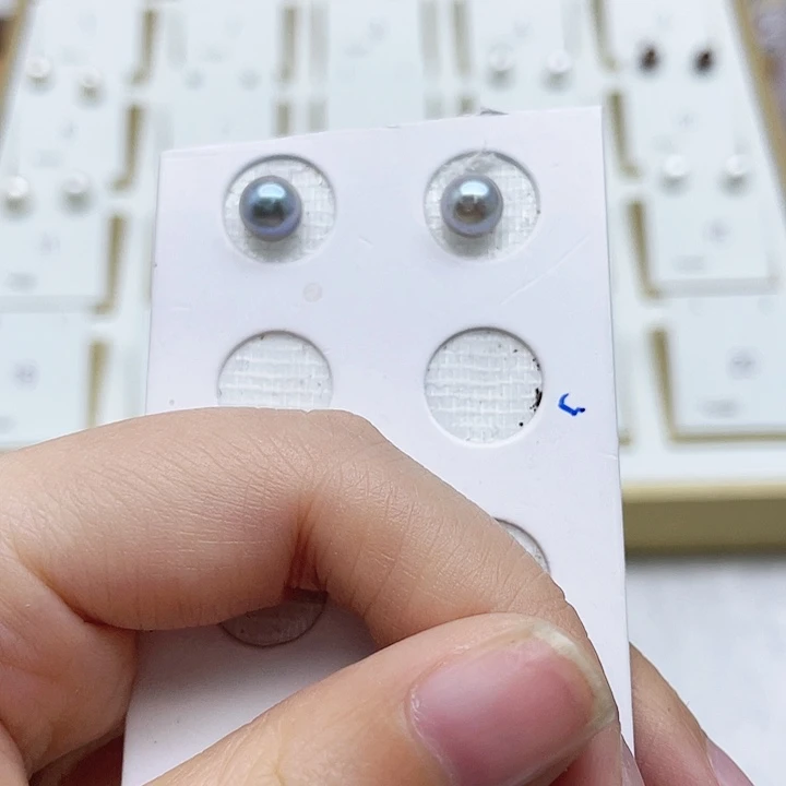 海水珍珠耳饰银S925镶嵌福***沫