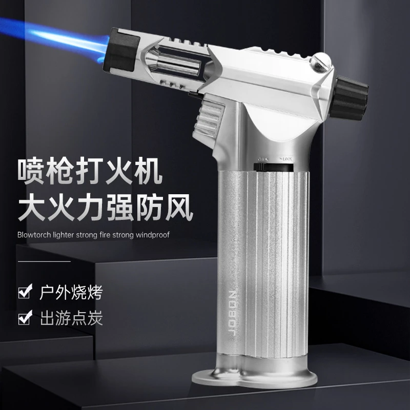 蓝焰防风便携式多功能打火机高温喷枪点烟器艾灸雪茄用具礼品