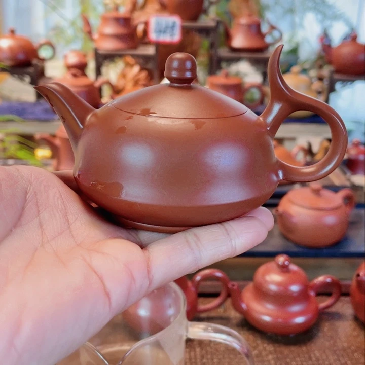 紫砂茶壶～**～潮州手工手拉壶