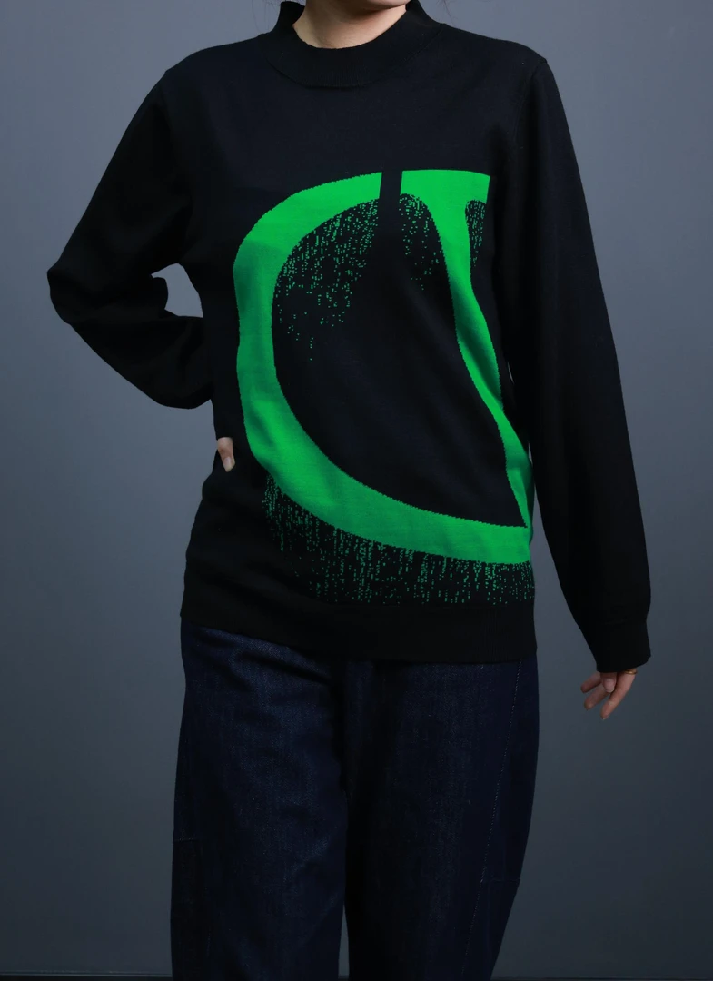 【2024秋冬新款】潮流时尚休闲百搭D字母男士长袖圆领针织卫衣G966