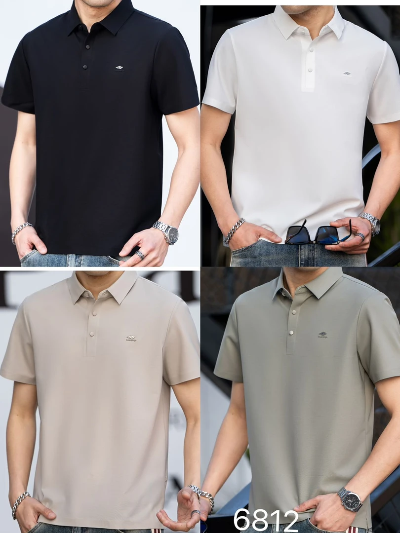 （大饼在北漂）商务休闲短袖夏季男Polo衫运动t恤男装时尚修身薄款