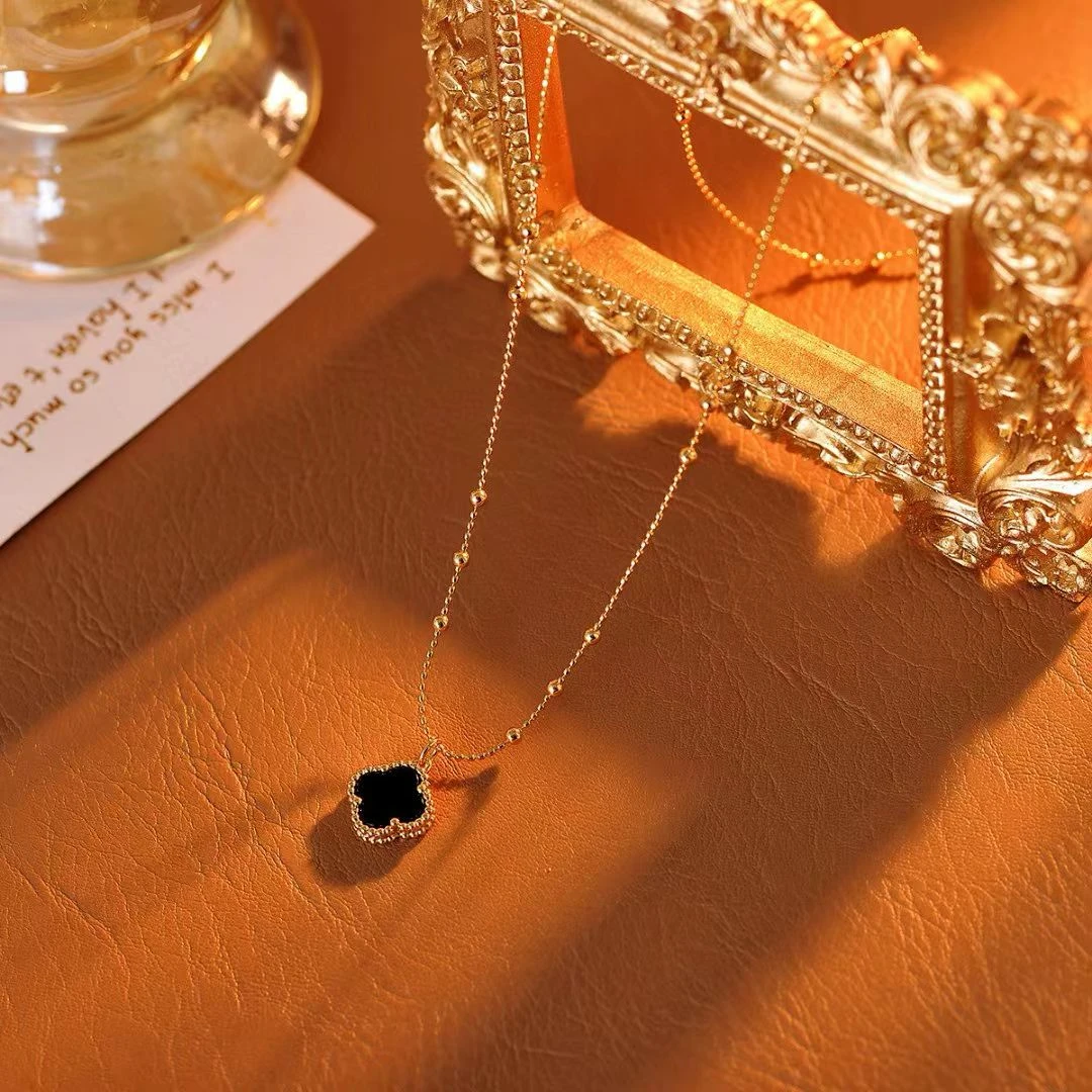 铜合金项链 h304---法★【暗黑四叶草】夏K欧斯伽斯 百搭项链