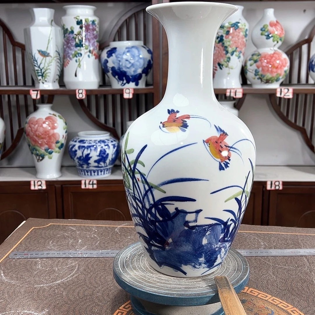 摆件景德镇陶瓷棒玉