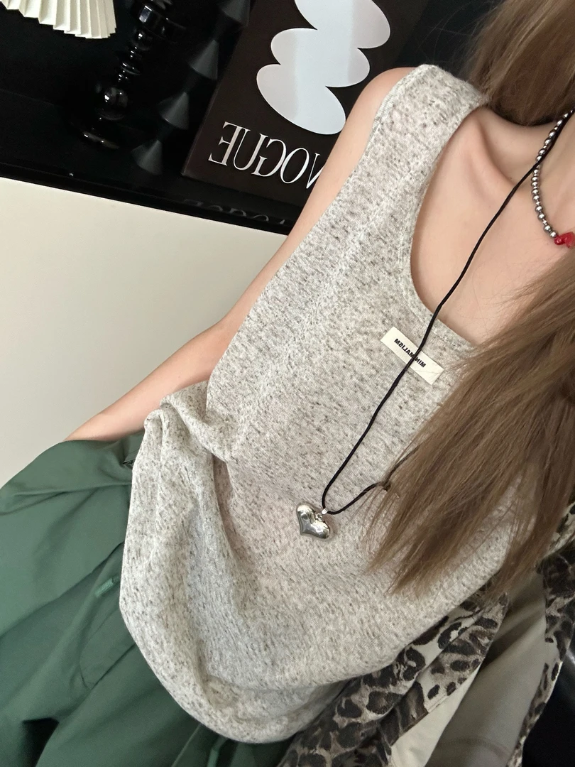 【花纱背心】小众设计百搭简约花纱背心ZJYX1005796