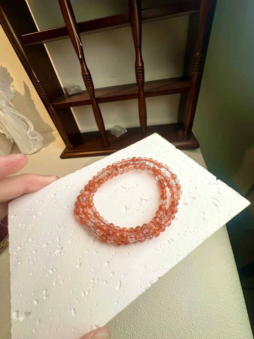 天然阿鲁沙太阳石多圈手串 多样性发其一 T09