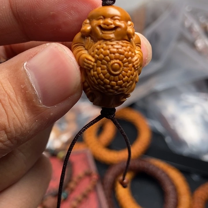 猴头核桃吊坠文玩手串