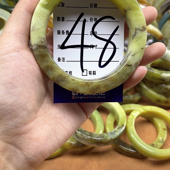 蛇纹石玉手镯合金勿*我