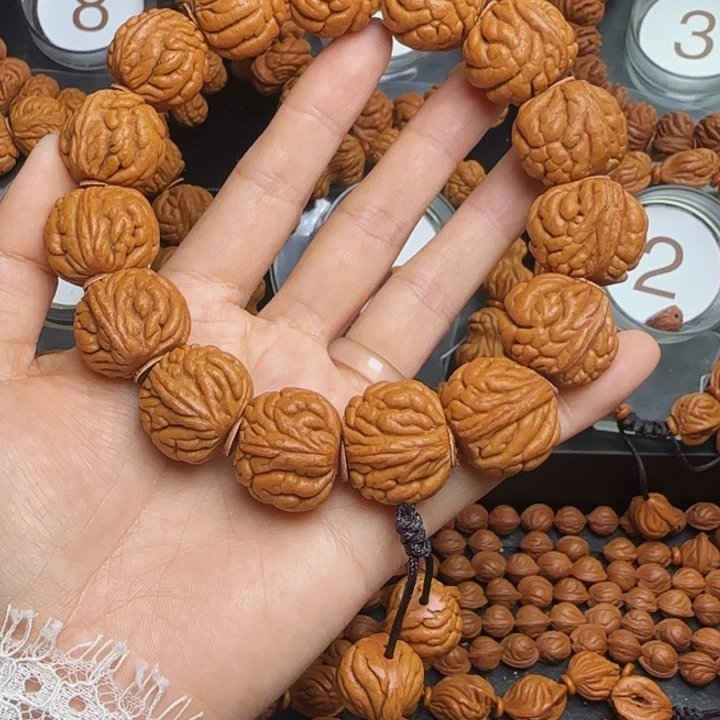 桃核手串龙纹桃核