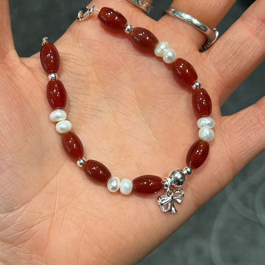 吊坠925银 JIUJIU【虹彩】通勤百搭简约珠珠项链吊坠装饰品0217