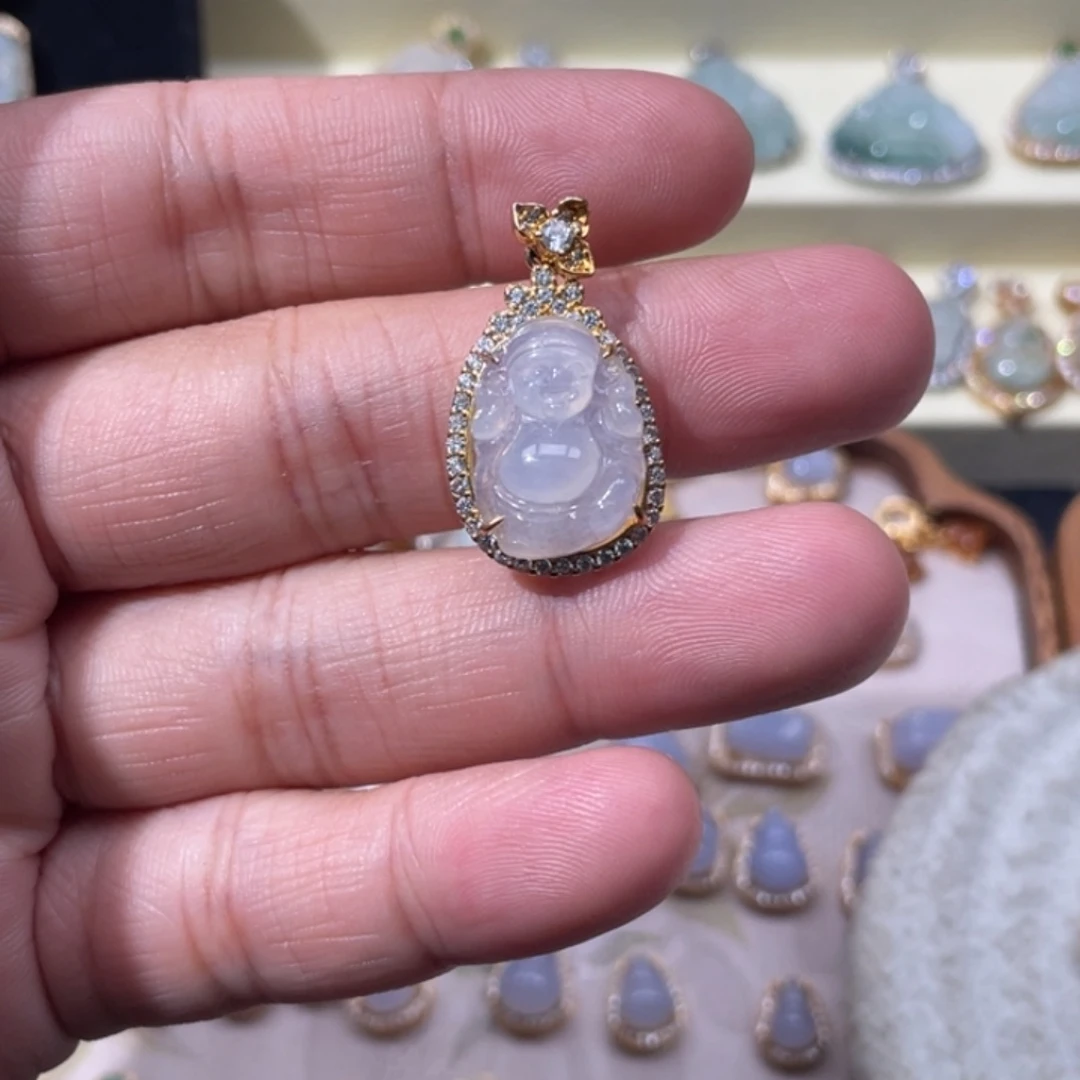 翡翠银S925镶嵌颈饰