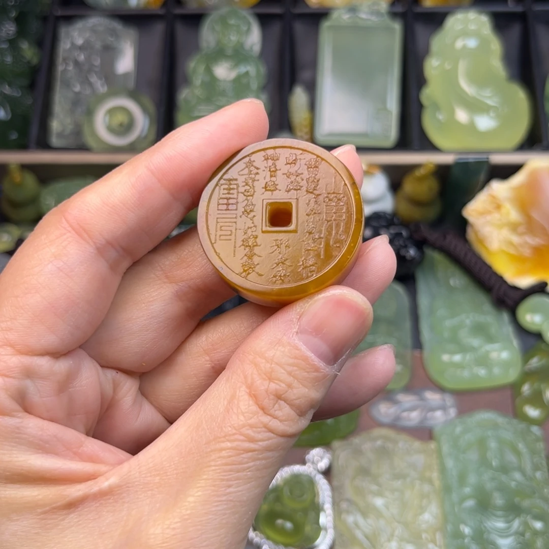 蛇纹石玉未镶嵌吊坠(不含链)
