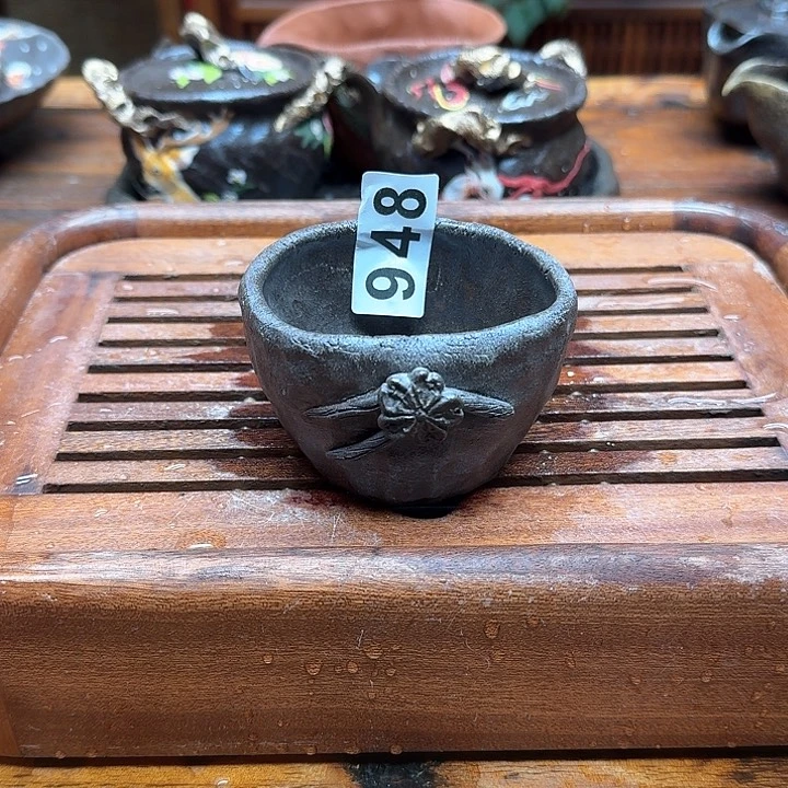 纯手工制作粗陶茶具