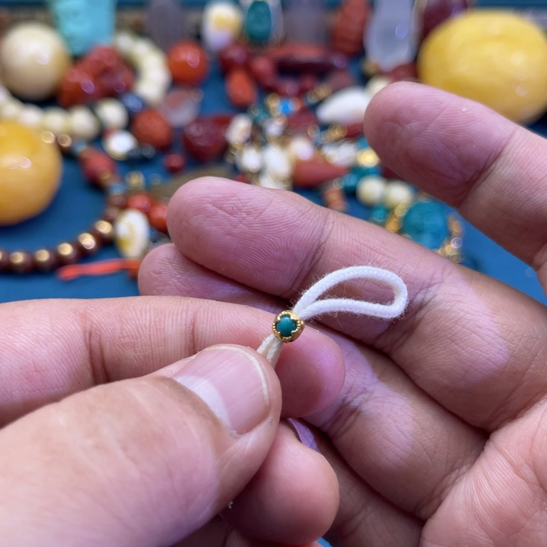 绿松石18K金镶嵌珠宝奇石125