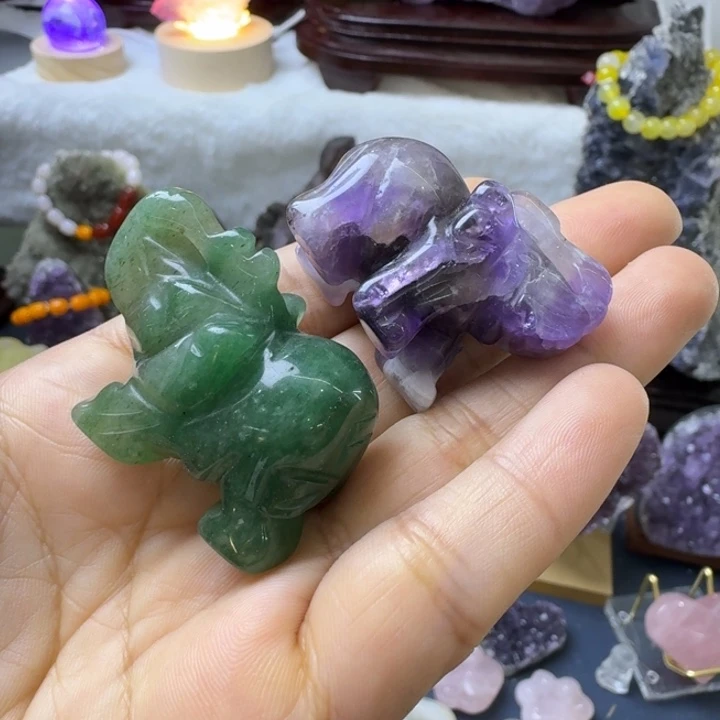 石材天然水晶摆件