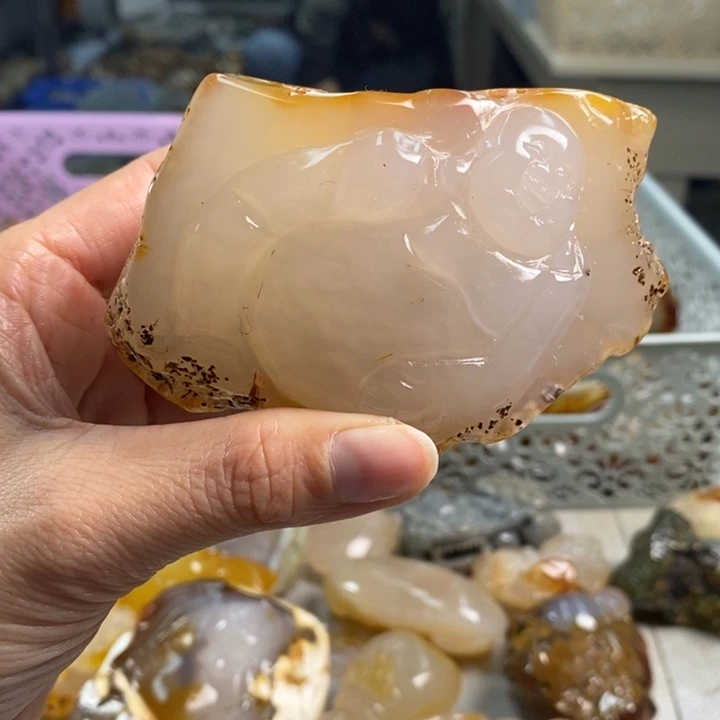 玛瑙/玉髓吊坠(不含链)未镶嵌胡****长