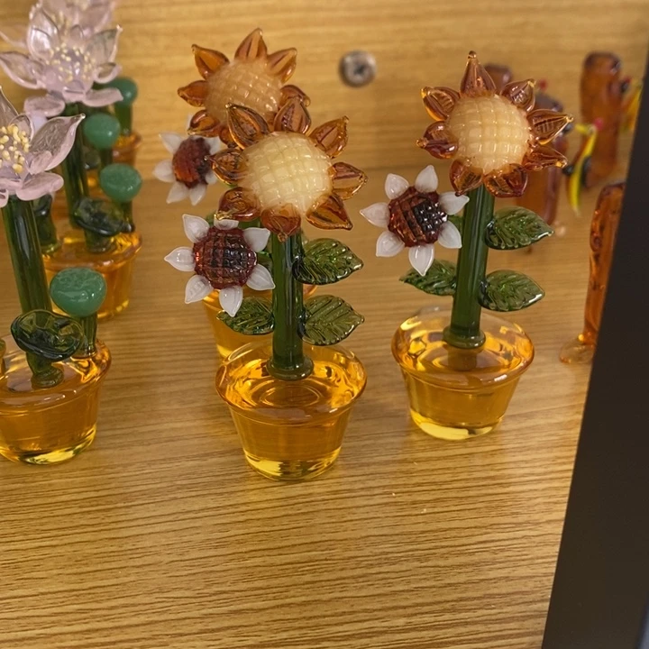 琉璃手工艺品向日葵