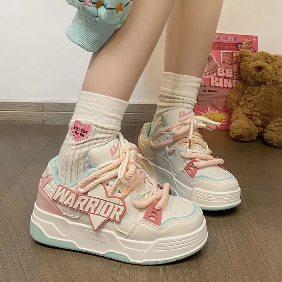 回力女鞋厚底小白鞋2025春季新款百搭爆款甜酷多巴胺小众原创板鞋