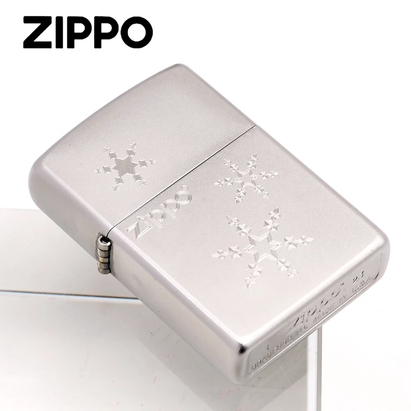 ZIPPO/之宝打火机正品【三朵雪花5】205刀刻工艺/【林子5555555】DYJ1