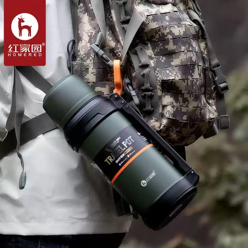 孤品大容量户外水壶闷茶壶保温保冷真空男生旅游便携新疆包邮