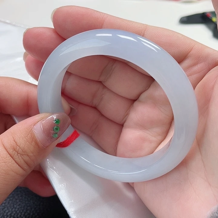 翡翠手镯未镶嵌缅甸翡翠手镯57圈