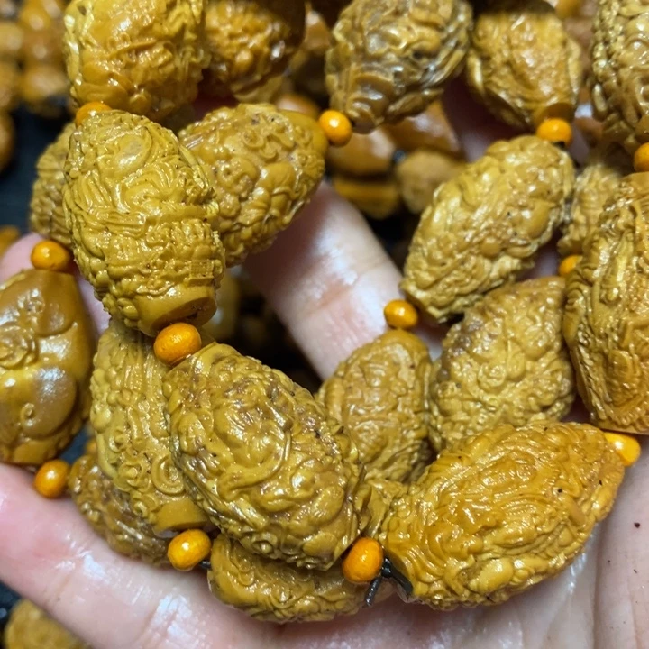 人***易手串/手链橄榄核橄榄微瑕万佛3串