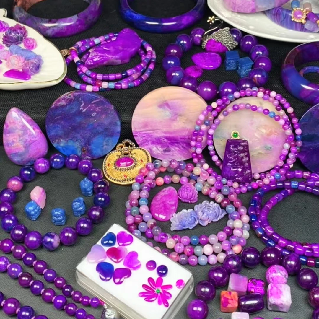 设计丝绒樱花紫项链手链吊坠多样性发其一