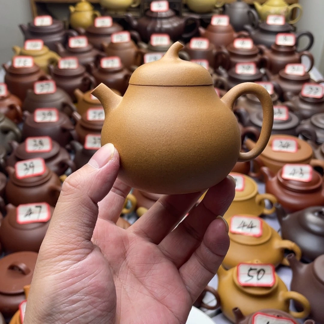 紫砂茶壶宜兴紫砂半手工