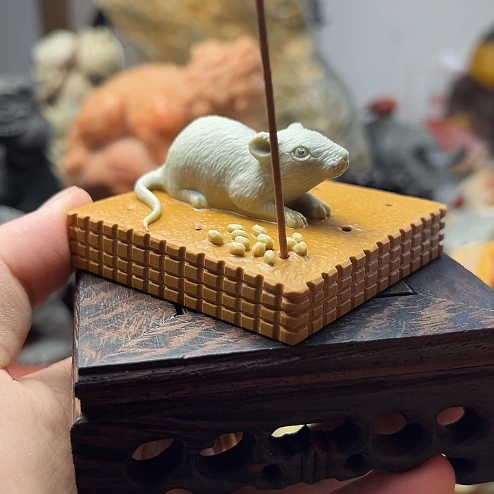 东北石松花石摆件