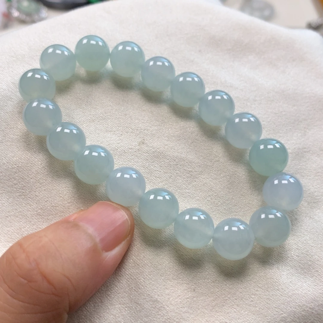 未镶嵌定制翡翠卡10冰胶蓝