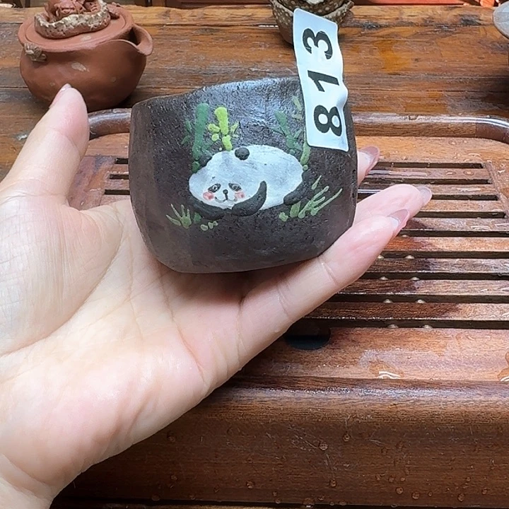 纯手工制作粗陶茶具