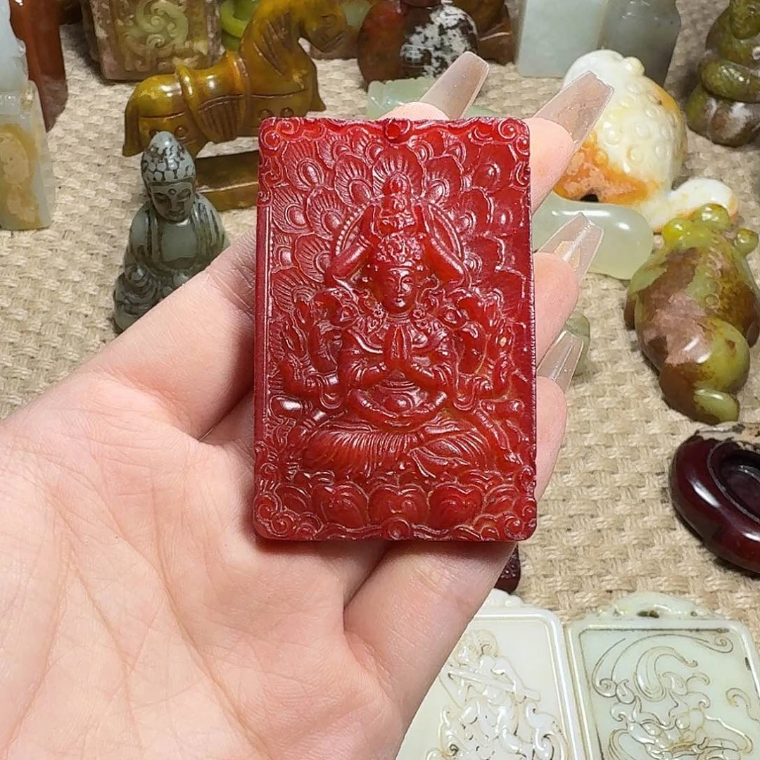 白玉菩提吊坠挂件