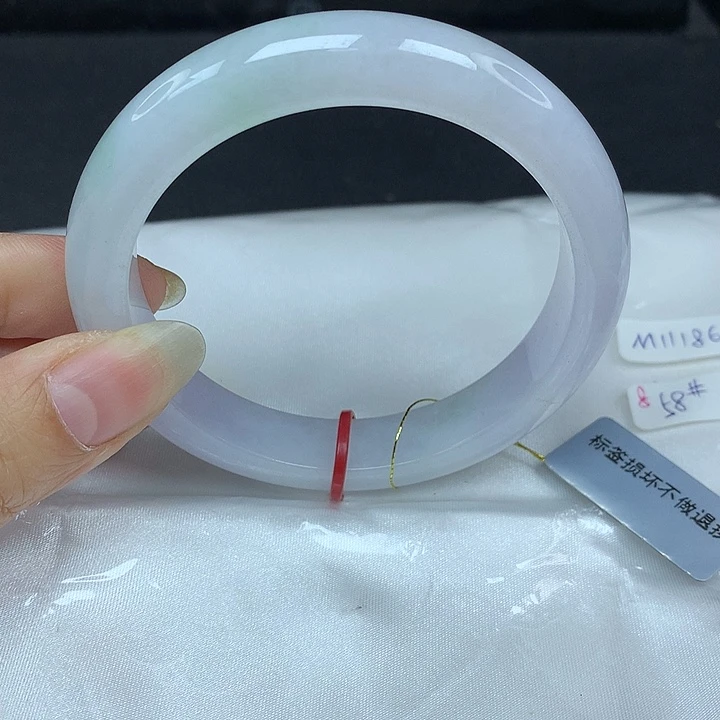 翡翠未镶嵌手镯58圈869