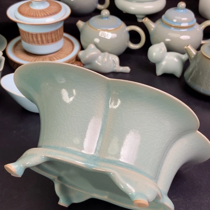 【闪购商品】海棠洗原矿仿古天青