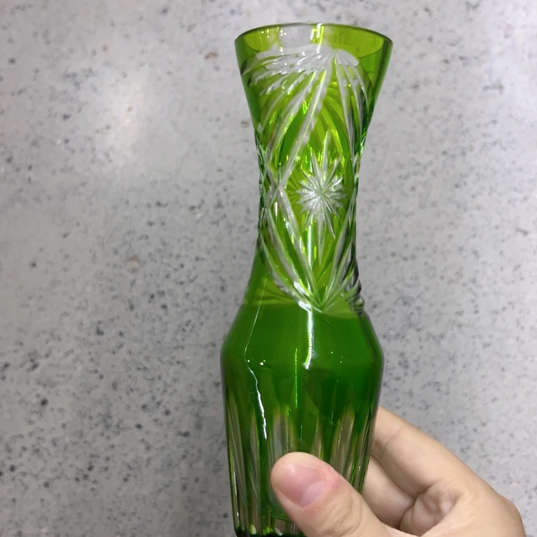 平底款水晶玻璃微瑕一个