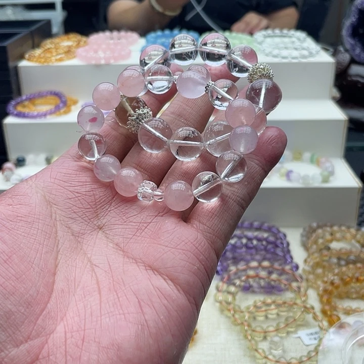 紫***晶水晶手串未镶嵌打包