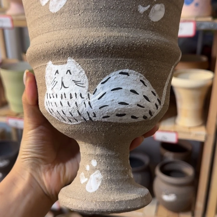 景德镇桌面陶瓷花盆