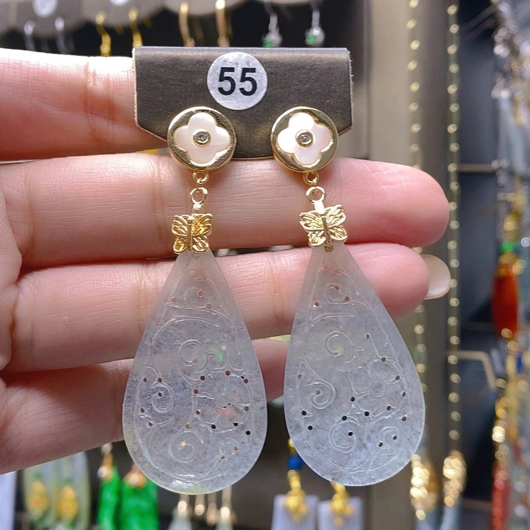 未镶嵌翡翠耳饰翡翠