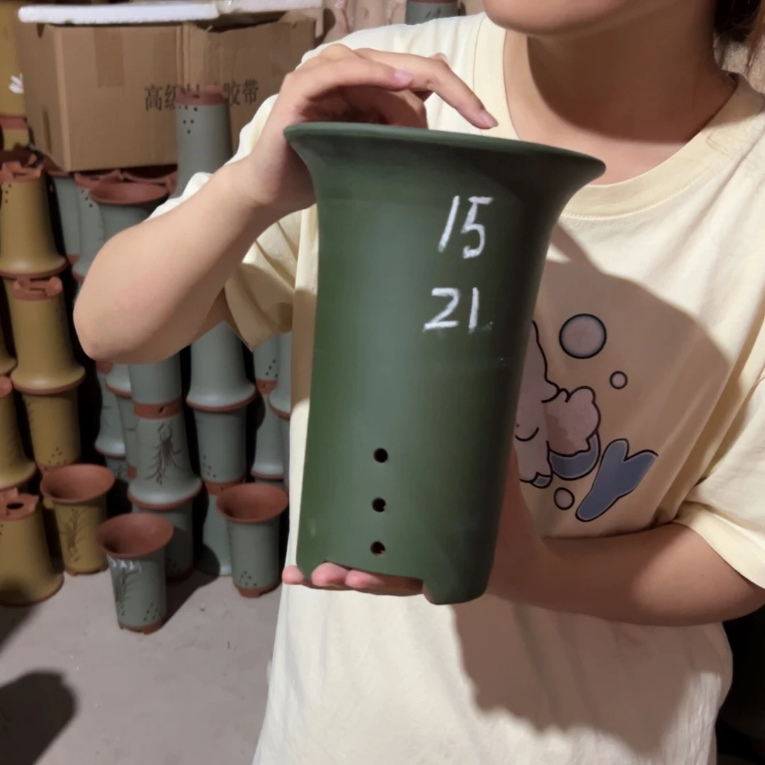 宜兴川阁紫砂花盆单个