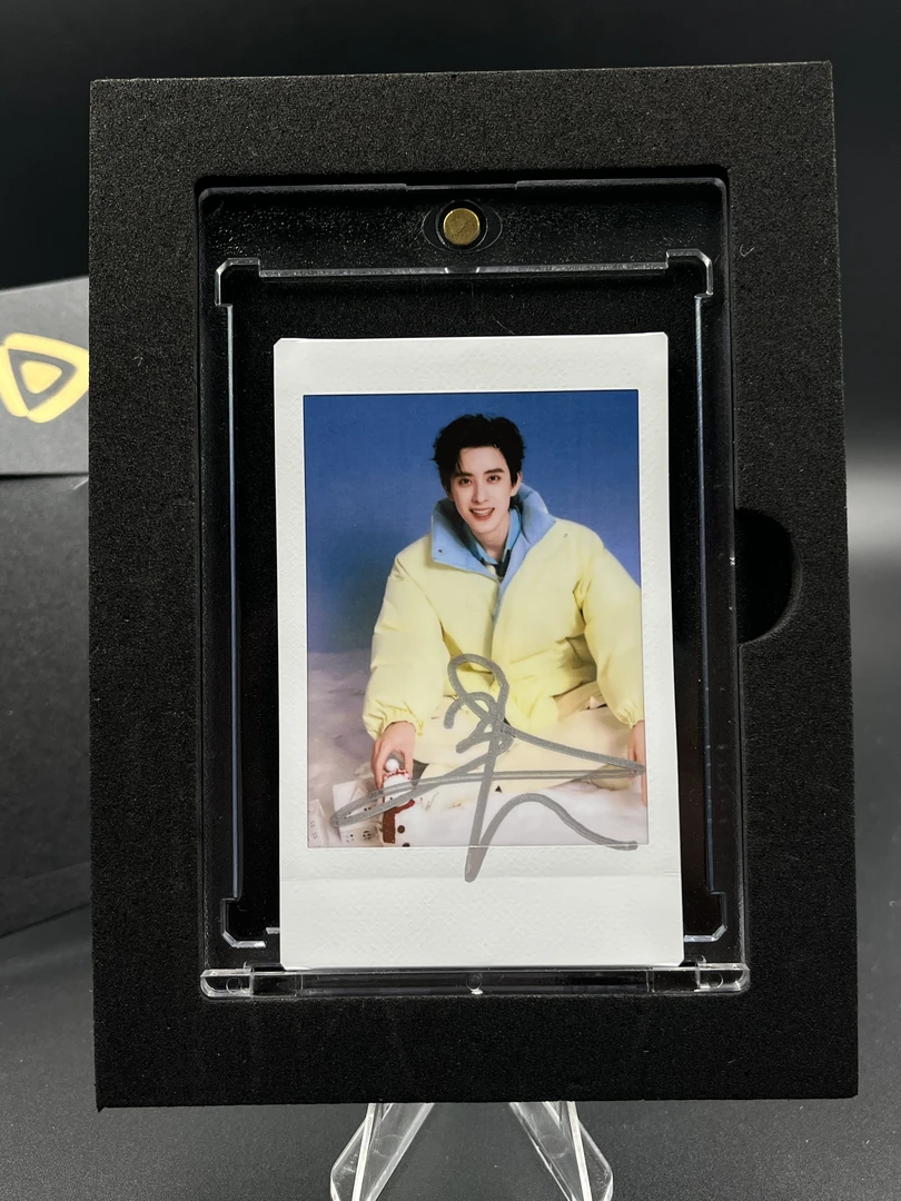 正当季【敖瑞鹏】三寸正品签名拍立得照片白边