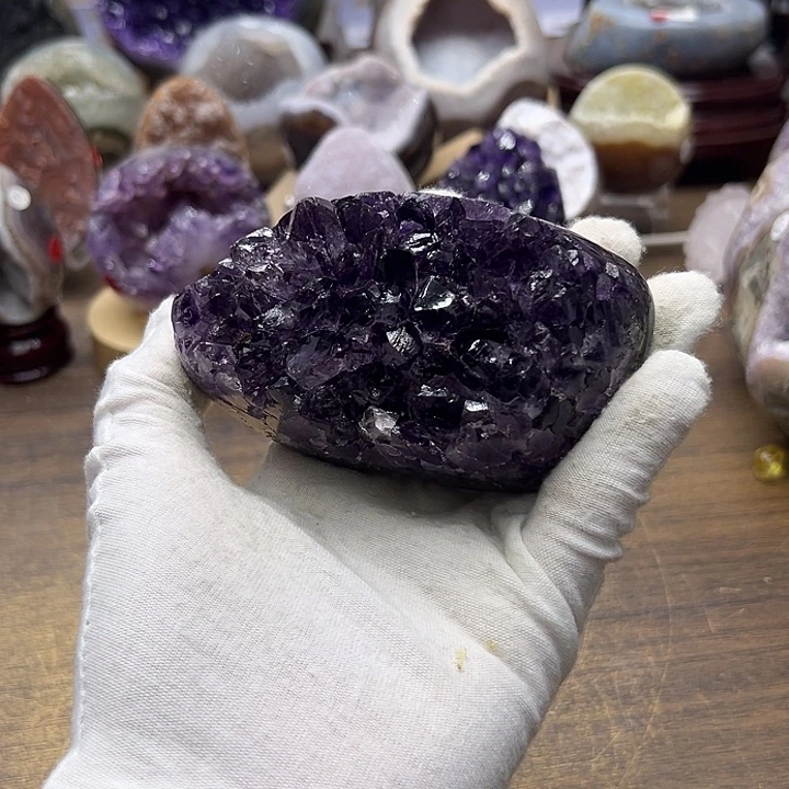 瑜***未镶嵌珠宝半成品水晶帝紫大牙41