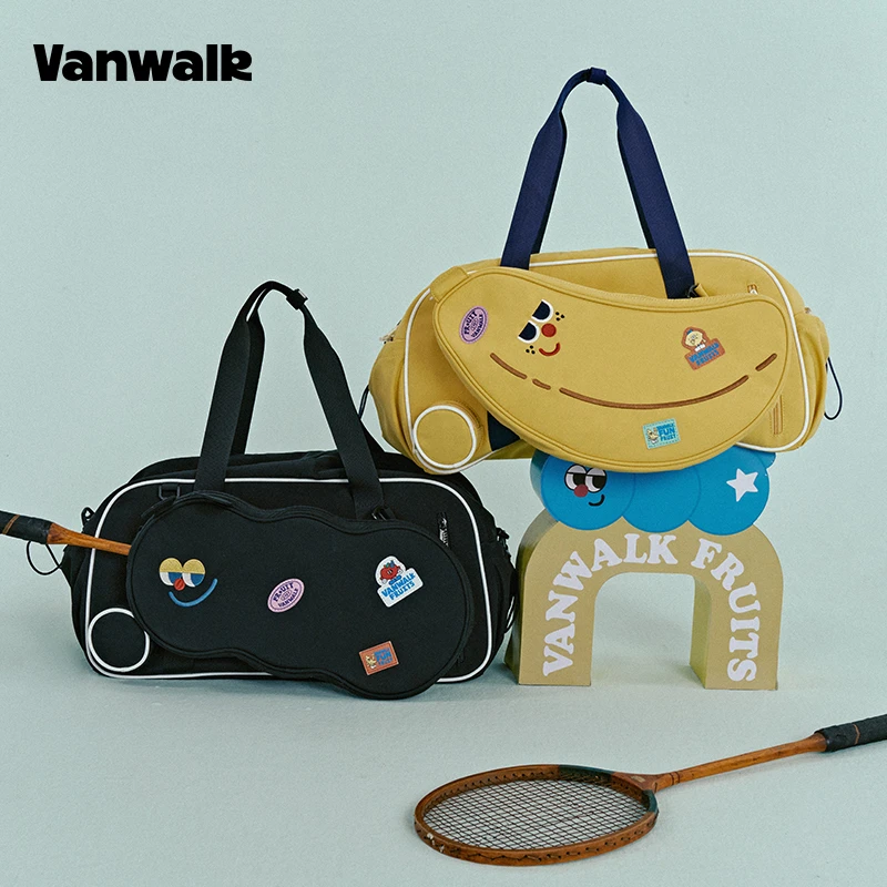 VANWALK Fruit Power原创旅行袋女款ins可拆卸羽毛球拍袋健身包包