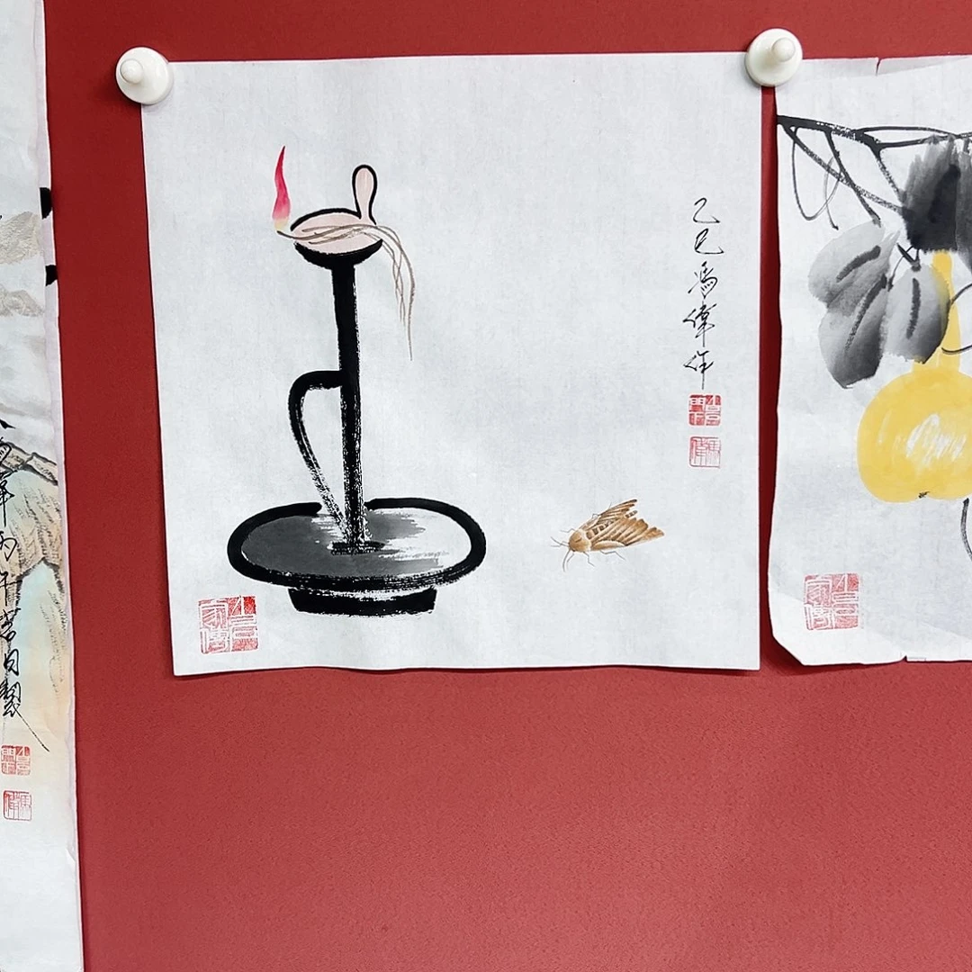 国画冯伟老师亲笔手绘国画作品慧