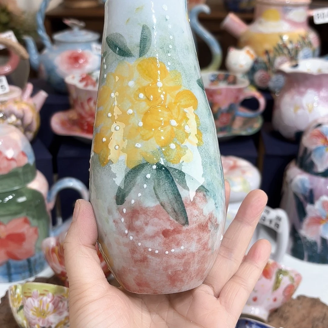 景德镇手绘高温釉下彩陶瓷茶具