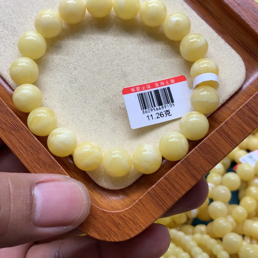 Y***~未镶嵌蜜蜡手链蜜蜡