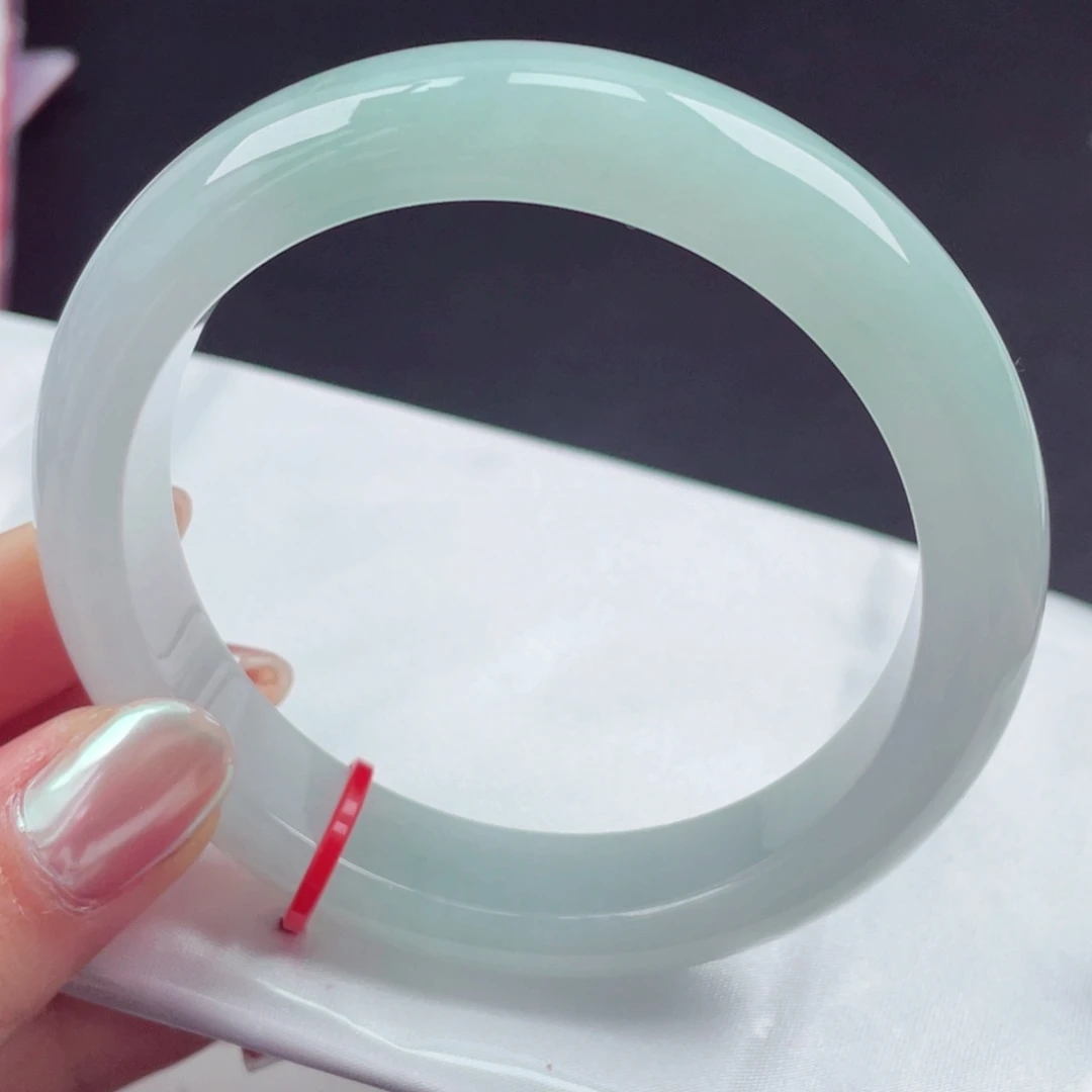 翡翠未镶嵌手镯58圈口