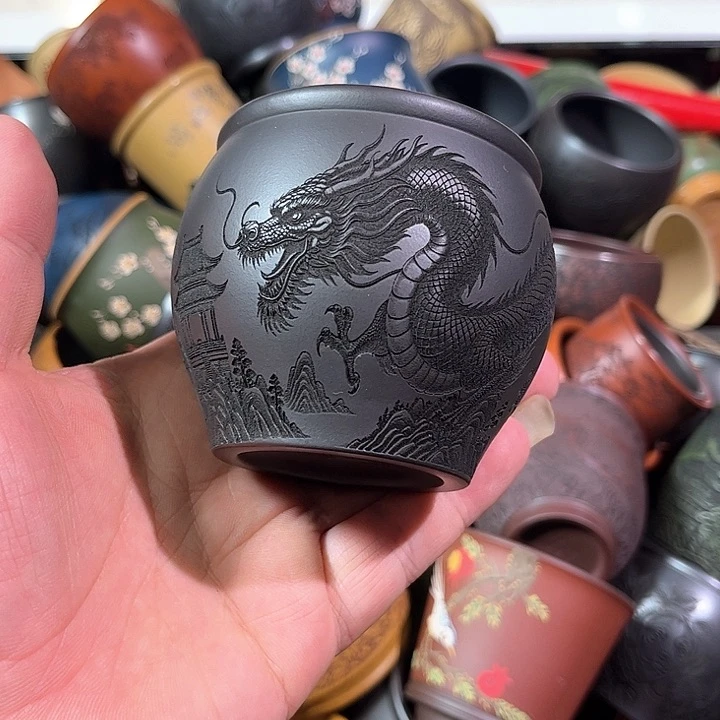 茶杯紫砂全手工紫砂主人杯